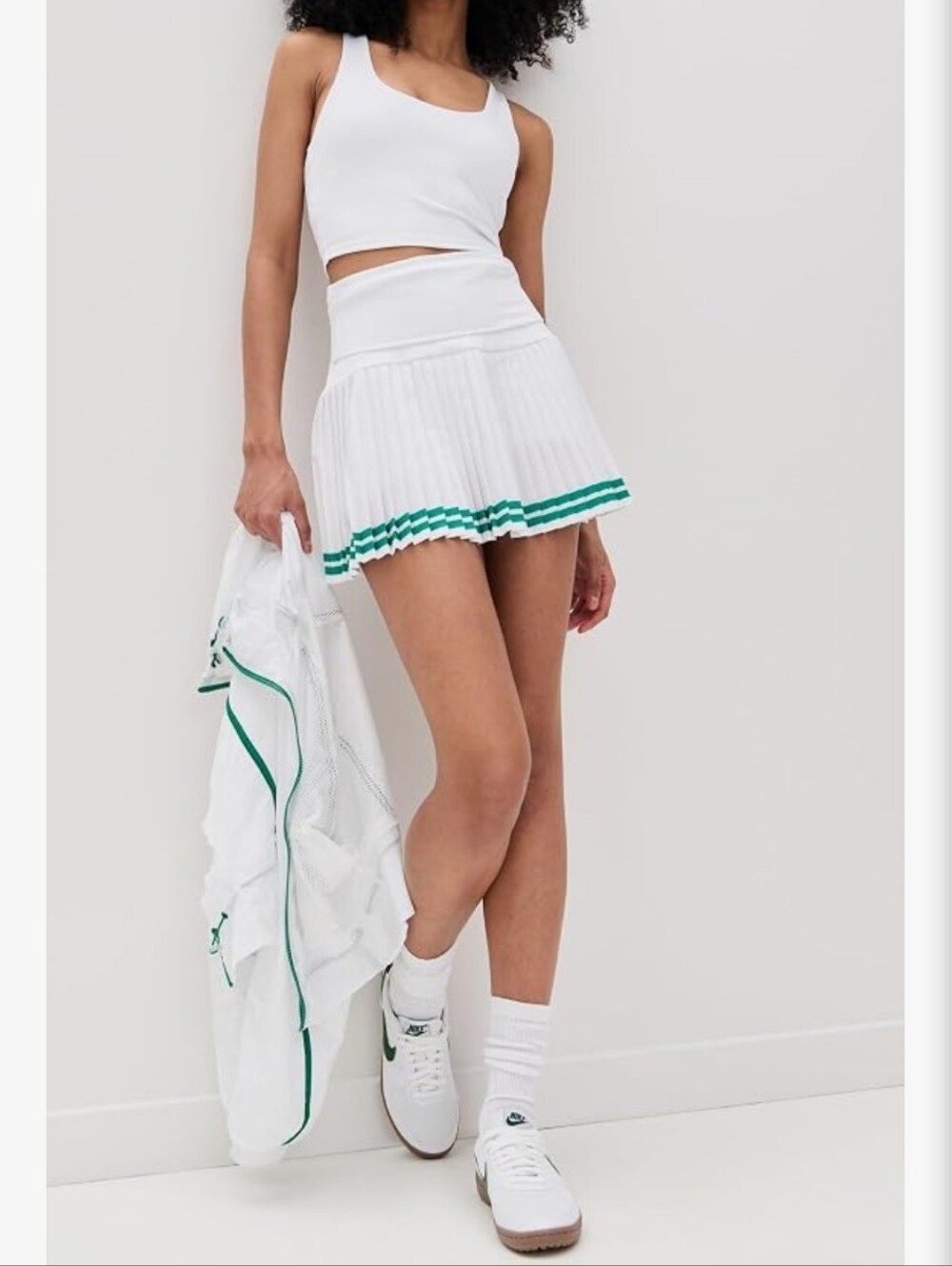 Beach Riot Women's Gloria Skirt, Courtside White,size M